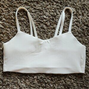Womens White Padded All In Motion Sports Bra